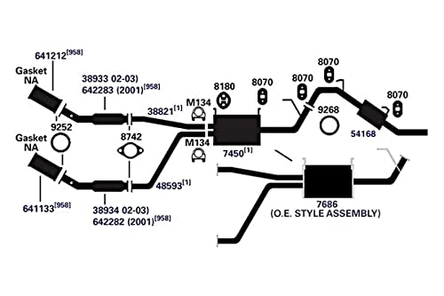 Exhaust Muffler AP Exhaust Products 7450