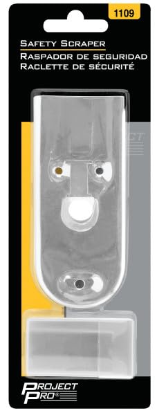Push Button Performance Tool 1109 Retractable Blade with Plastic Safety Case - Includes 6 Blades for Cutting, Trimming, and More