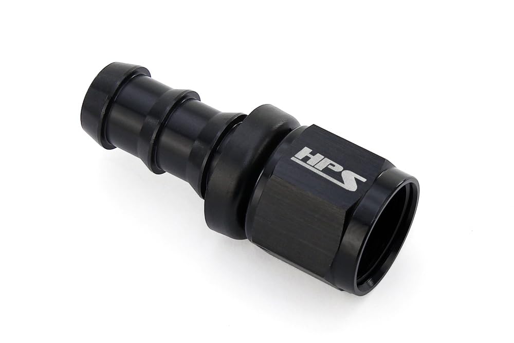 150-0004 HPS Performance -4 Straight Push-On Aluminum AN Hose End