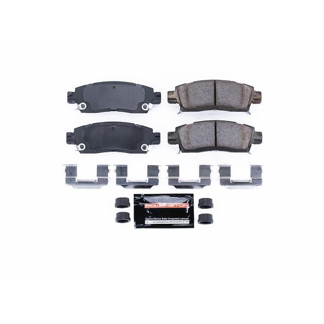Power Stop Z23-883 Z23 Evolution Sport Carbon Fiber Infused Ceramic Brake Pads with Hardware Rear