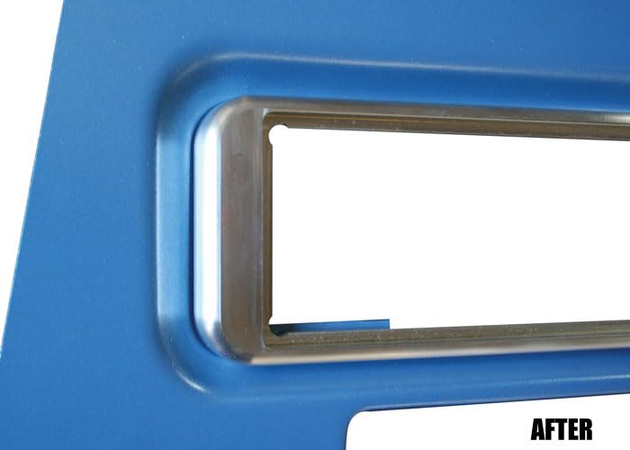 BRB6772 Brothers Trucks Billet Radio Bezel - Brushed Aluminum
