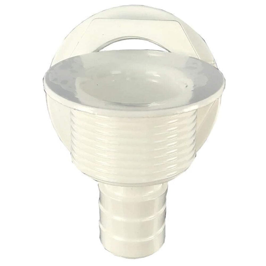 Marine T-h APD-2-DP All-purpose Straight Barbed Drain - White