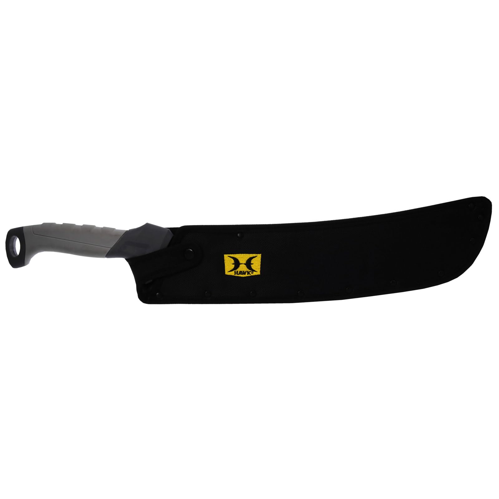 Machete Hawk Hunting Knife with Protective Sheath | Durable Corrosion-Resistant Stainless Steel Full-Tang Hatchet-Head 14.98" Fixed Blade Knife