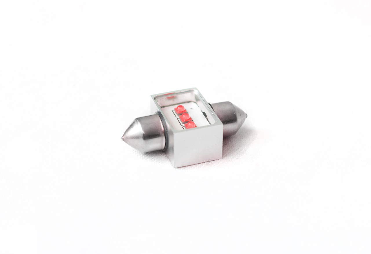 Race Sport RS31MMHPR - 5-Watt Hi Power 31mm Festoon CREE LED Replacement Bulbs- EACH (RED Color)