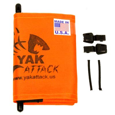 YakAttack Safety Flag Kit ProGlo | Compatible with VISICarbon Pro and VISIPole II | Multipurpose Kayak Visibility Accessory | Durable Nylon Construction | Made in USA