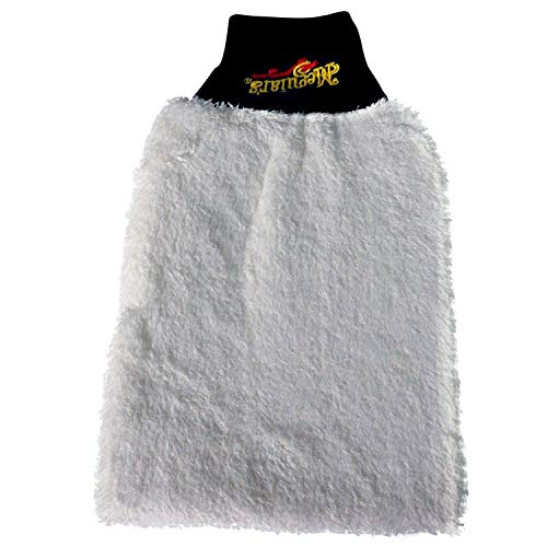 Meguiar's Microfiber Wash Mitt X3002, Super-Thick, Reusable Wash Mitt for Ultimate Finish, Safe on Clear Coats, Leaving You with A Show Car Finish, 1 Pack