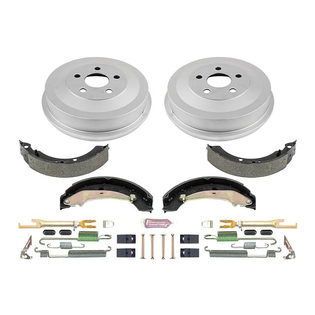 Power Stop KOE15390DK Rear Replacement Brake Kit-OE Brake Drums & Ceramic Brake Pads For Chrysler PT Cruiser 2004-2009 [Model Specific]