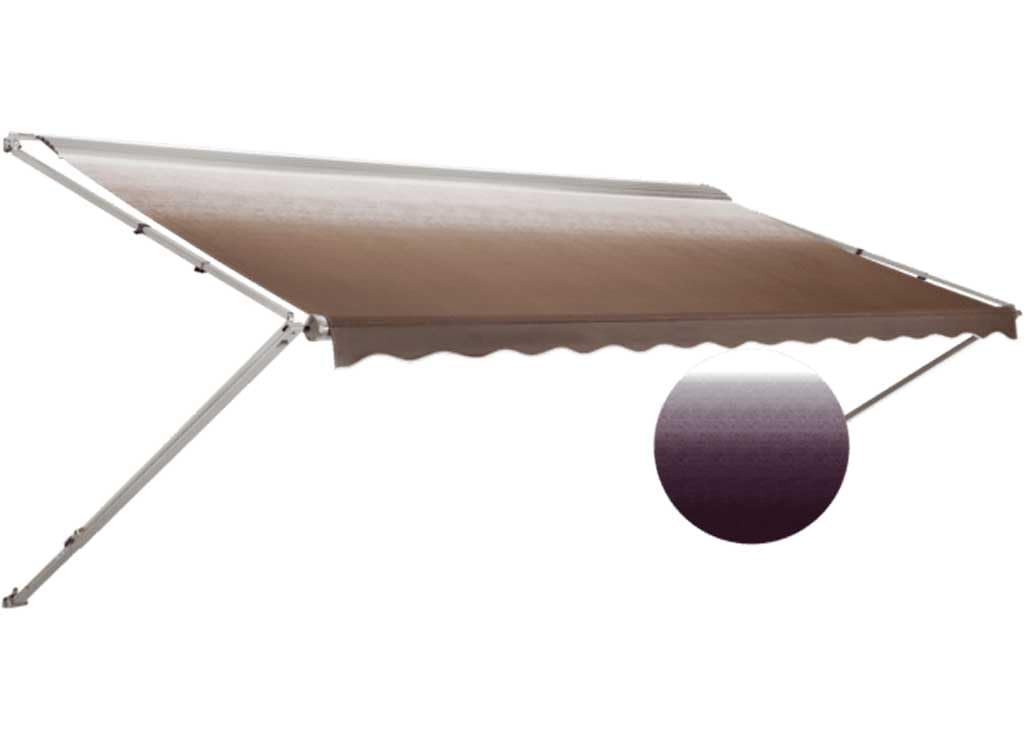 Dometic 8500 Manual Patio Awning with Polar White Weathershield - 17', Sandstone Linen Fade 848NS17.40TB