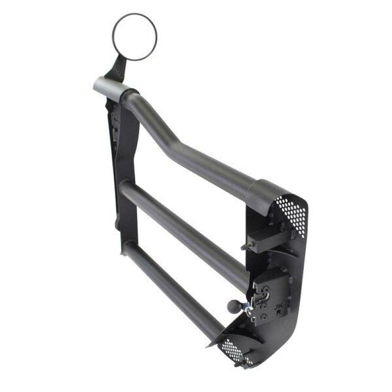 Go Rhino Tube Trailline Doors - Front | Mild Steel, Textured Black | 572501 | Fits 2007 - 2018 Jeep Wrangler JK, JKU, 2-Door or 4-Door