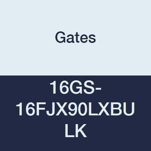 GlobalSpiral Couplings Gates 16GS-16FJX90LXBULK, Female JIC 37° Flare Swivel, Zinc Plated Carbon Steel, 5.67", 90° Bent Tube, 1" ID (Pack of 25)