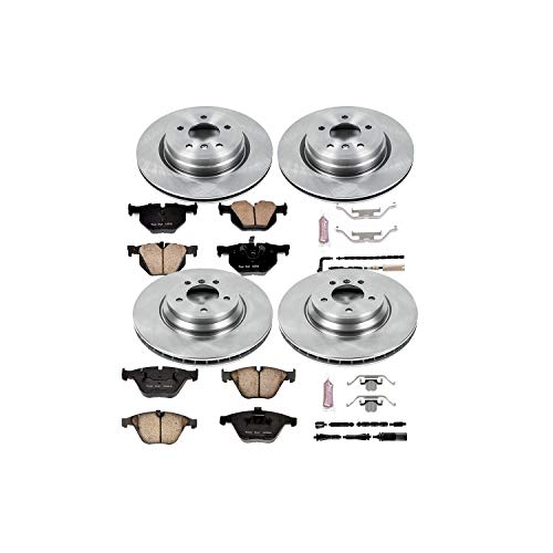 Power Stop Autospecialty KOE6056 Front and Rear Replacement Brake Kit-OE Brake Rotors & Ceramic Brake Pads