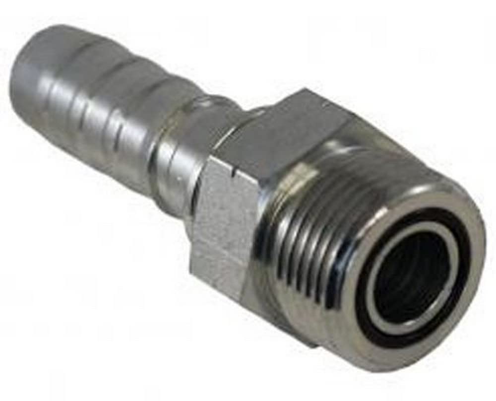 GlobalSpiral Couplings Gates 20GS-20MFFOR, Male Flat-Face O-Ring, Zinc Plated Carbon Steel, 4.72", 1 1/4" ID