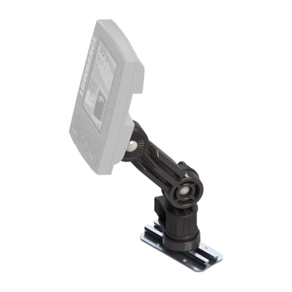 Lowrance Fish Finder Mount YakAttack with LockNLoad Mounting System | Compatible with Elite & Hook Series | Track Mounted Kayak Accessory | Fits GearTrac, MightyMount & More | Made in USA