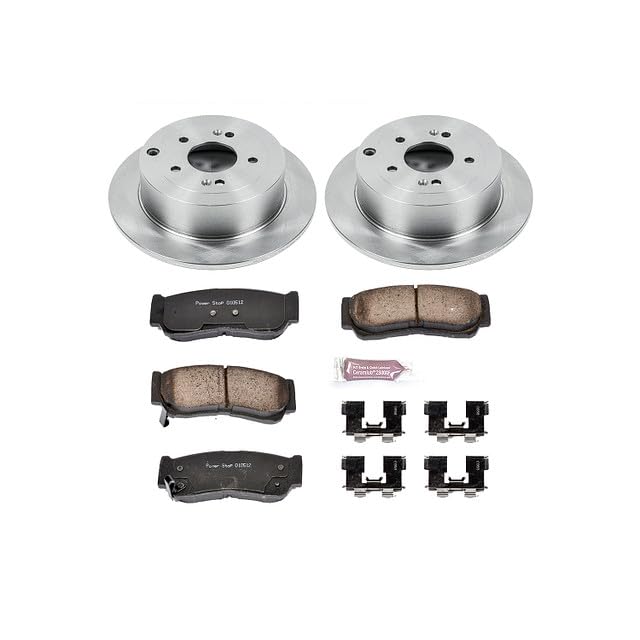 POWERSTOP Autospecialty KOE4694 Rear Replacement Brake Kit-OE Brake Rotors & Ceramic Brake Pads For Hyundai Santa Fe 2007-2009 [Model Specific]