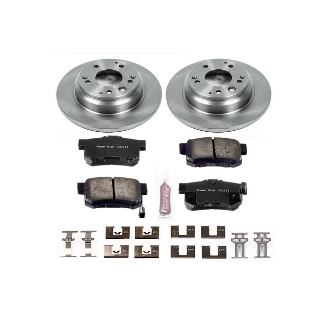 Power Stop KOE3154 Rear Replacement Brake Kit-OE Brake Rotors & Ceramic Brake Pads For Acura RL 1999-2001 [Model Specific]