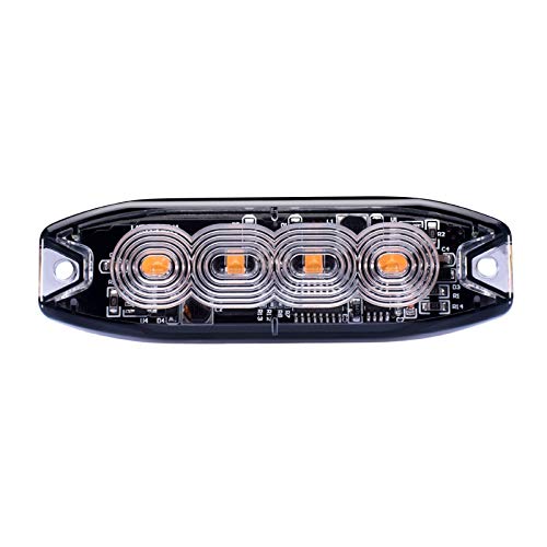 AMBER WHITE Strobe Pro Series 4 LED