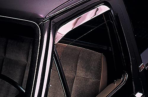 Rain Guards Auto Ventshade [AVS] For Most 1973 - 1991 GM Full Size Trucks and SUV's | Window Vent Visors, 2 pcs. - Stainless | 12059