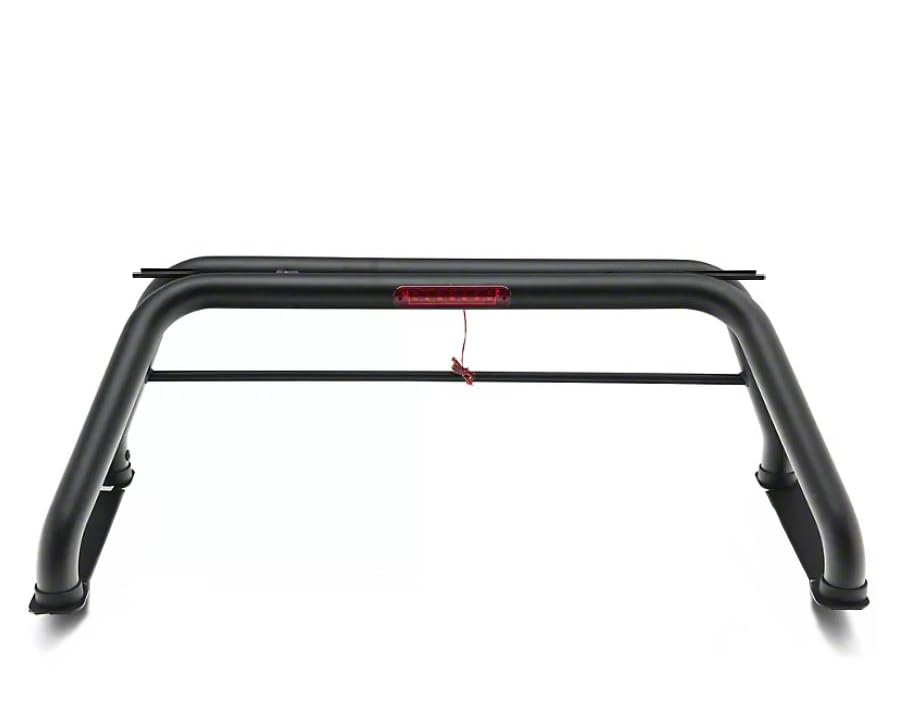 CLASSIC Black Horse Roll Bar Black Compatible with 00-24 Ram 2500/3500|01-24 Silverado 2500/3500 HD|00-24 F-150|17-24 Titan|2001-2024 Sierra 1500|07-24 Tundra|01-24 GMC Sierra 1500/2500 HD-RB001BK