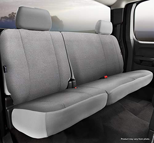 Fia Gray TRS45-7 Custom Fit Rear Seat Cover Split Seat 60/40 - Saddle Blanket (Solid Gray)