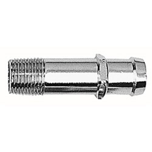 CHROMED ALUMINUM TRANS-DAPT PERFORMANCE WATER PUMP HOSE FITTING (9522)
