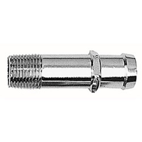 CHROMED ALUMINUM TRANS-DAPT PERFORMANCE WATER PUMP HOSE FITTING (9522)