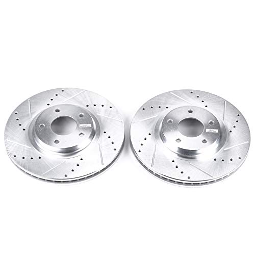 Power Stop Front JBR1100XPR Drilled & Slotted Rotor Pair For INFINITI FX35, INFINITI FX45, INFINITI G37, Nissan Altima, Nissan Maxima, Nissan Murano, Nissan Murano [Model Specific]