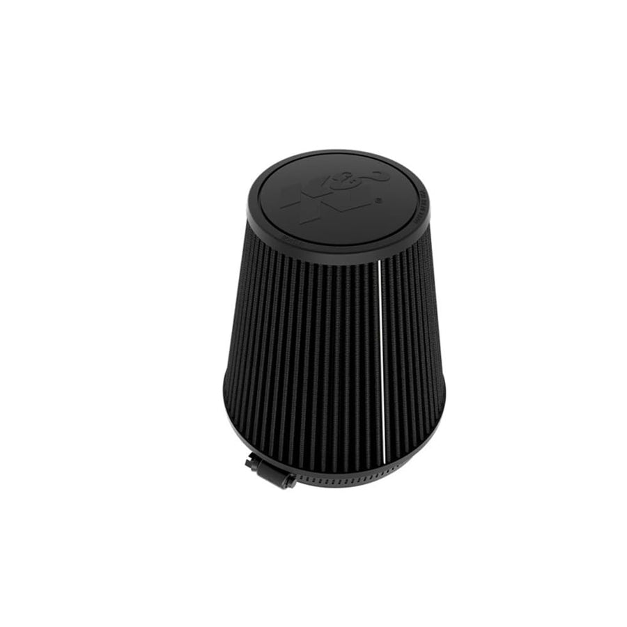 K&N Universal Dryflow Lifetime Clamp-On Air Filter: Dry Synthetic, Washable, Oil-Free: Flange Diameter: 5 In, Filter Height: 7 In, Flange Length: 1 In, Type: Dry Synthetic, RU-3135HBK