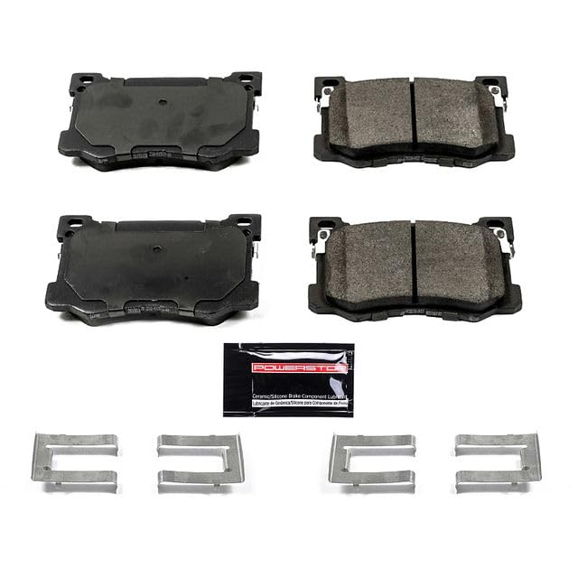 Power Stop Z23-1799 Z23 Evolution Sport Carbon Fiber Infused Ceramic Brake Pads with Hardware Front