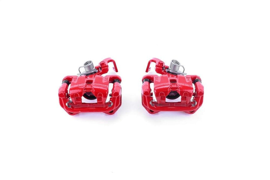 Power Stop Pair of High-Temp Red Powder Coated Rear Calipers For Mazda 6 2003-2005 [Model Specific]