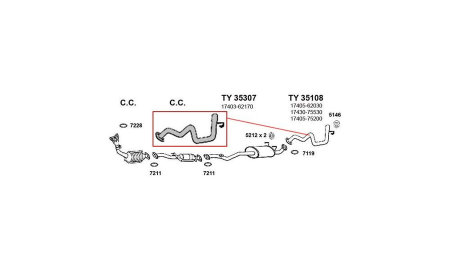 Exhaust Pipe ANSA (TY35108)
