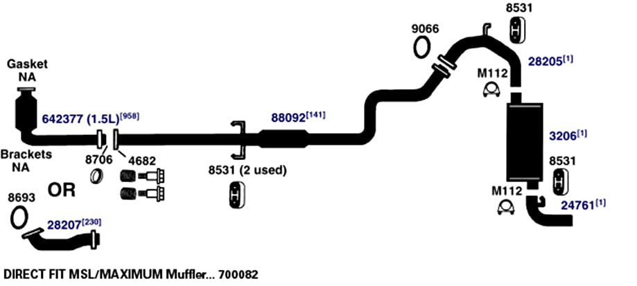 700082 AP Exhaust Products Muffler