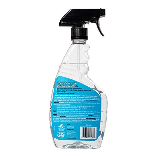 Meguiar's Glass Cleaner Perfect Clarity, Keep Windows, Windshields, and Mirrors Gleaming using a Premium Anti-Hazing Formula that Leaves a Superior Streak Free Finish, 24 Oz