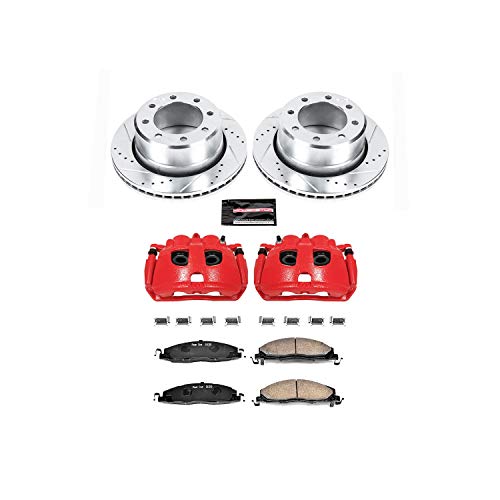 Power Stop Rear Z23 Sport Performance Brake Kit KC5487 with Caliper, For Dodge Ram 2500 2009-2010, Dodge Ram 3500 2009-2010, Ram 1500 2012, Ram 2500 2011-2018, Ram 3500 2011-2012 [Model Specific]