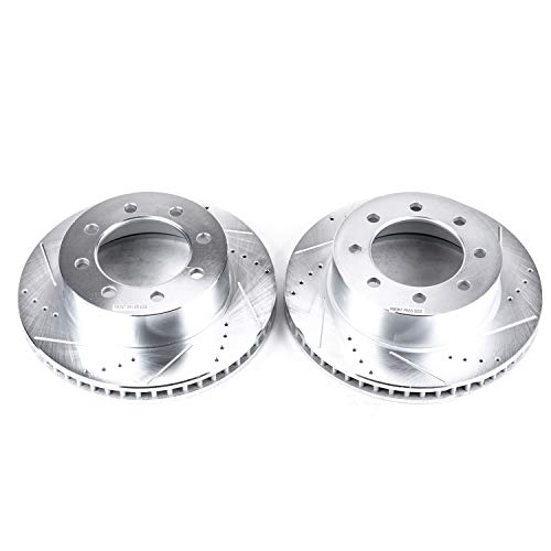 Power Stop Front AR8771XPR Drilled & Slotted Rotor Pair For Dodge Ram 1500 2006-2008, Dodge Ram 2500 2003-2008, Dodge Ram 3500 2003-2008 [Model Specific]