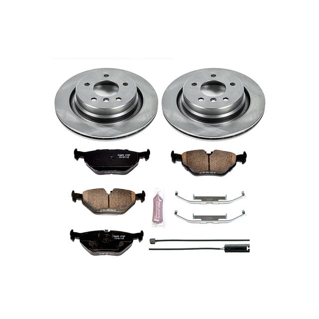 Power Stop KOE581 Rear Replacement Brake Kit-OE Brake Rotors & Ceramic Brake Pads For BMW M3 1995-1999 [Model Specific]