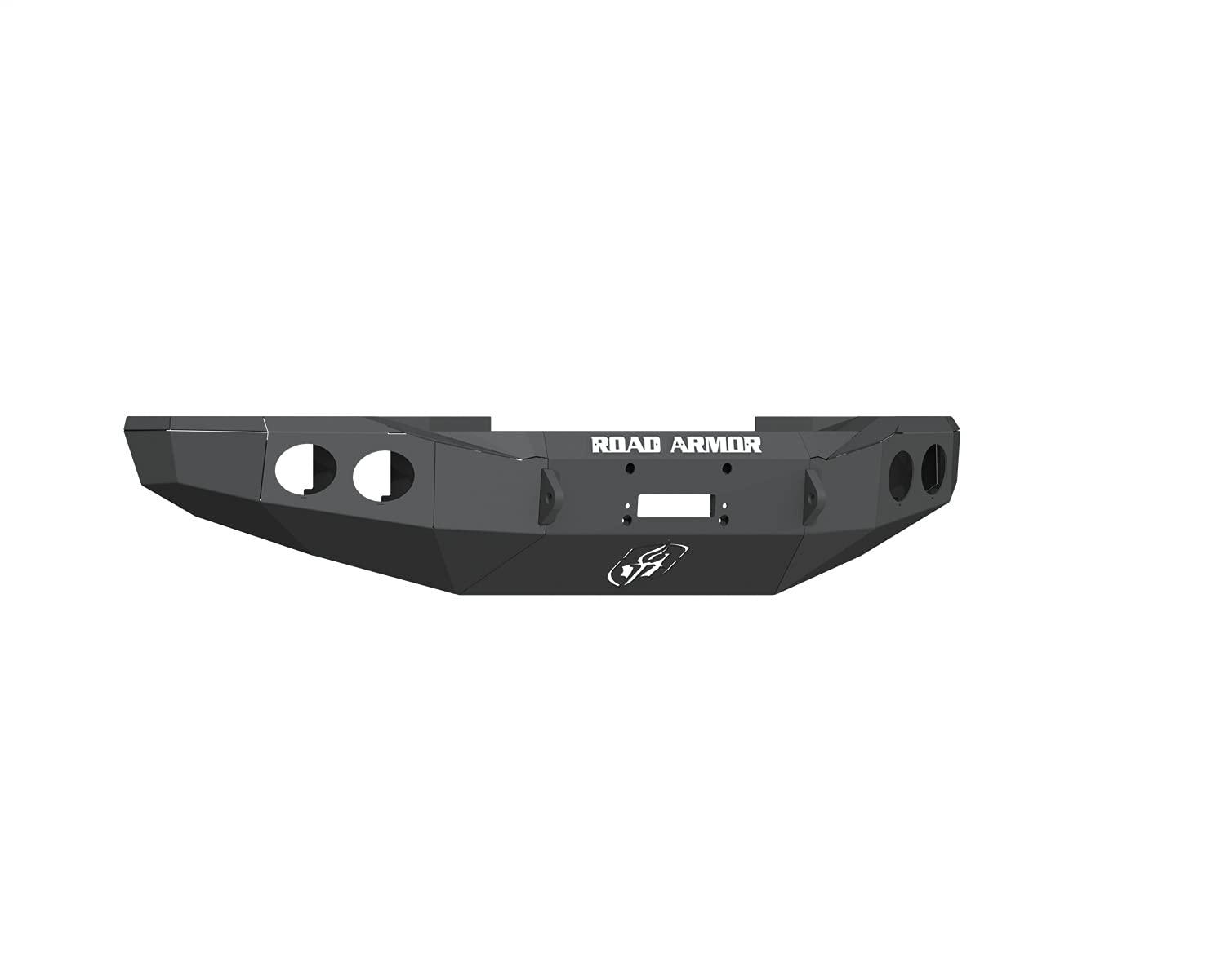 Stealth Road Armor 6213FNW5B Front Mid Width Non-Width Bumper Lonestar Guard - Texture Black - Compatible with: 2021-2024 Ford Bronco