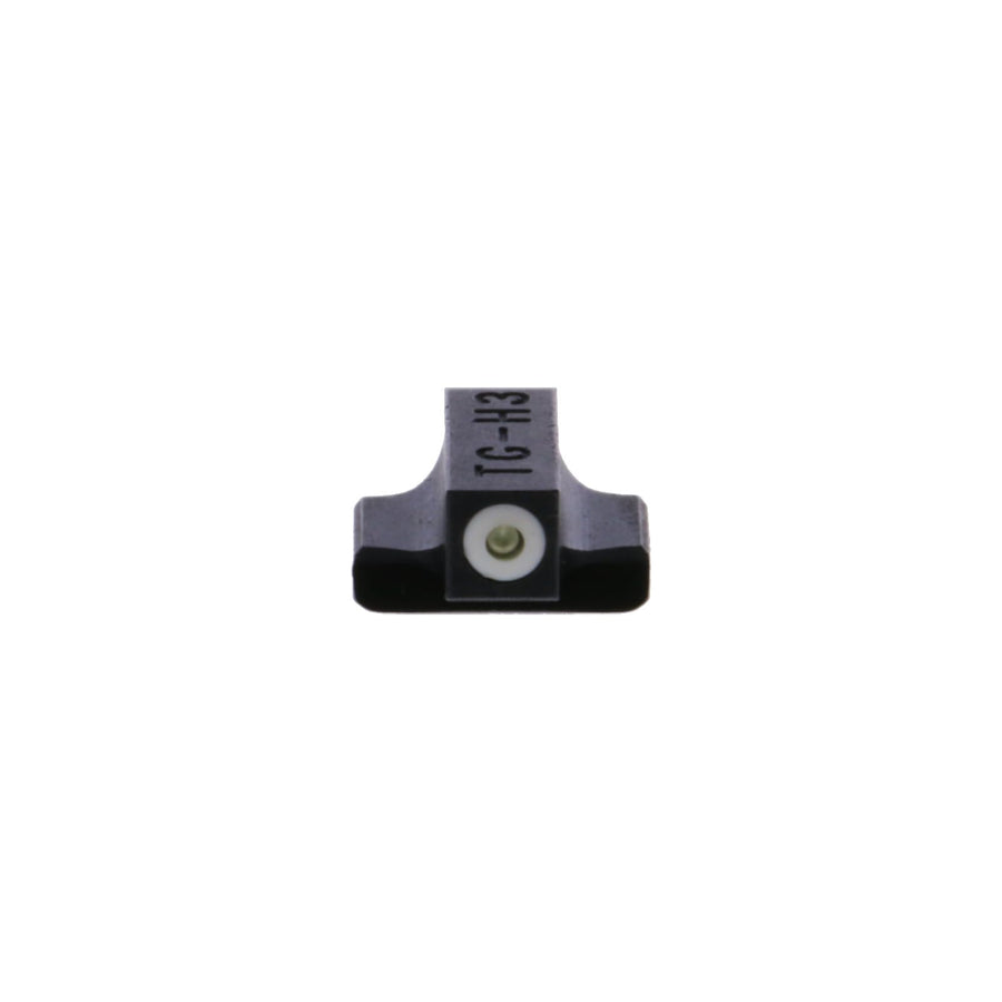 Tritium Pro Night Sights TRUGLO, Compatible with Smith & Wesson M&P 9 Shield EZ | Glow-in-The-Dark Front & Rear Gun Sight Set with White Focus Lock Front Ring