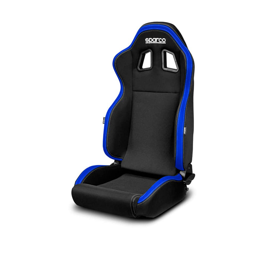 Sparco R100 Sport Seat MY22 Black/Blue (Adjustable)