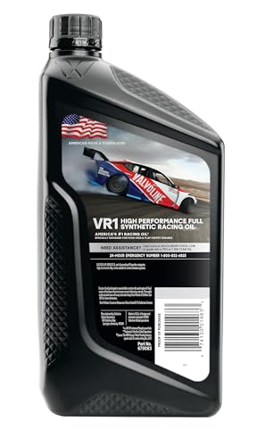 Valvoline Racing Synthetic VR1 SAE 10W-30 Motor Oil 1 QT