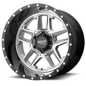 Moto Metal 20X9 MO987 G-SLV G-BLK LP 18MM - 6X5.5 MO98729068418