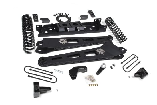 Zone Offroad 2019-2023 Ram 3500 ZOND86N & '24 Dodge/Ram 2500/3500 4WD Diesel 4.5 in Radius Arm Suspension Lift Kit | No OL Spr. | 2" Rr. Lift | 8 Bolt | Nitro Shocks