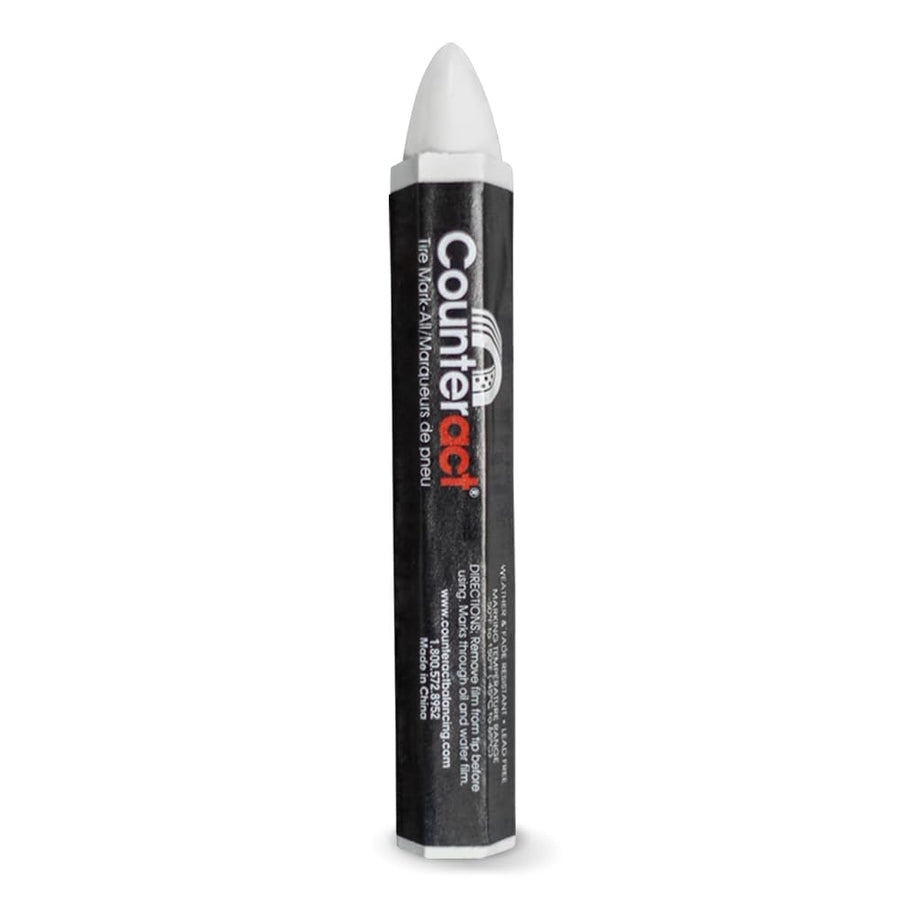 Counteract Mark-All Professional Grade Tire Crayon - White - 50 Pack - Long Lasting - Weather Resistant - Fade Resistant