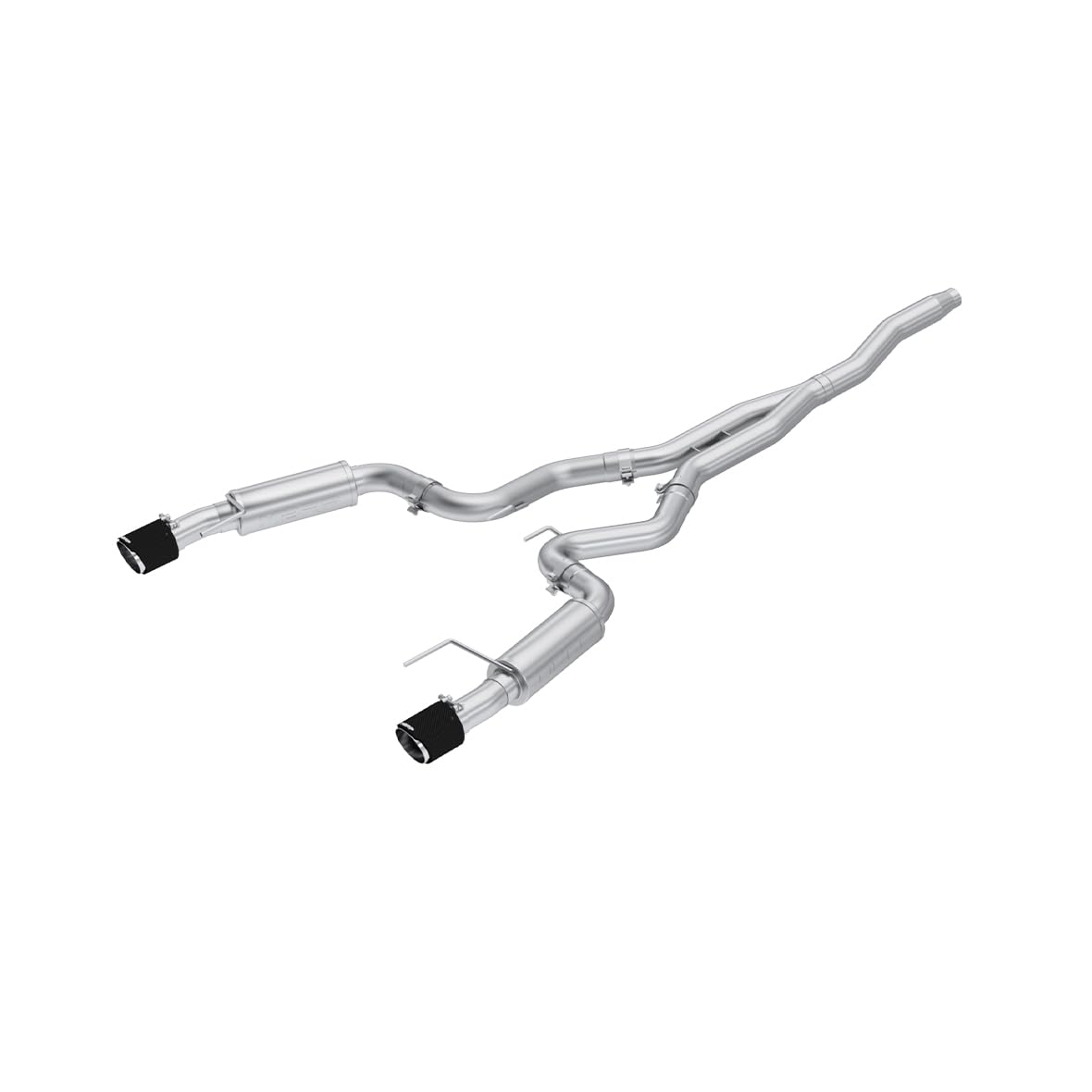 Ford Mustang MBRP 19-22 2.3 EcoBoost 3in Cat-Back Dual Split Rear w/4.5in Carbon Fiber Tips (Race)