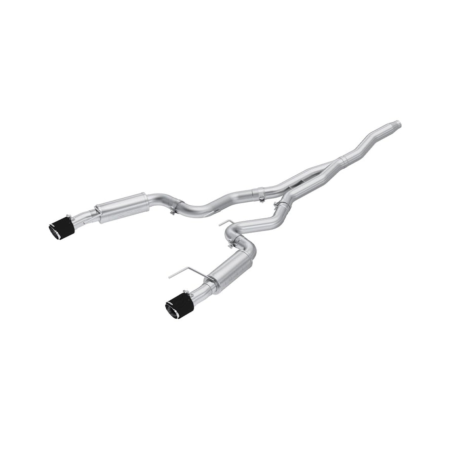 Ford Mustang MBRP 19-22 2.3 EcoBoost 3in Cat-Back Dual Split Rear w/4.5in Carbon Fiber Tips (Race)