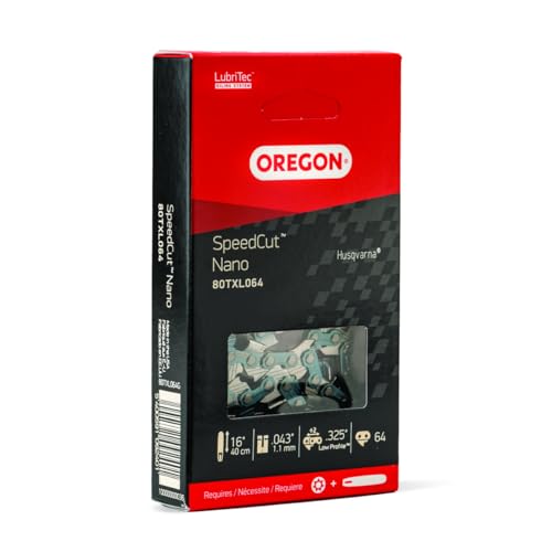 Oregon Speedcut Nano 80TXL064G .325" Pitch .043" Gauge, 16" Chainsaw Chain 64 Drive Links