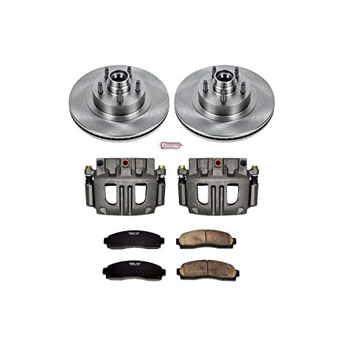 Power Stop KCOE1920A 1-Click Front Auto specialty Brake Kit with Caliper, 1 Pack For Ford Explorer Sport Trac 2003-2005 [Model Specific]