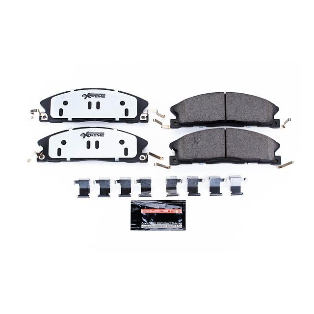 Power Stop Z36-1611 Front Ceramic Brake Pads Z36 Truck & Tow For Explorer, Flex, Police Interceptor Sedan, Police Interceptor Utility, Special Service Police Sedan, Taurus, MKS, MKT [Model Specific]