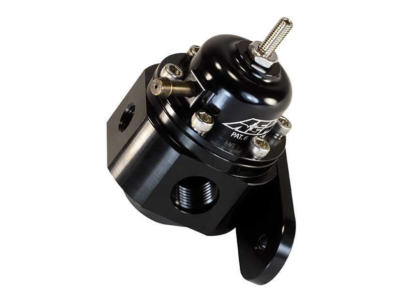 High Volume AEM 25-302BK Black Adjustable Fuel Pressure Regulator
