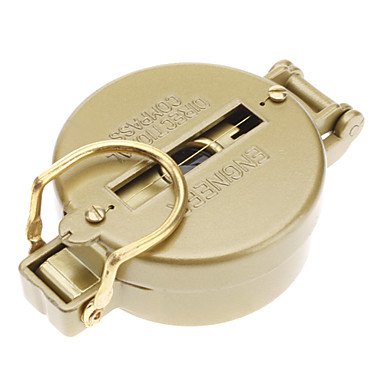 Cool Extremes Gold Color Lensatic Compass Retro (Gold)