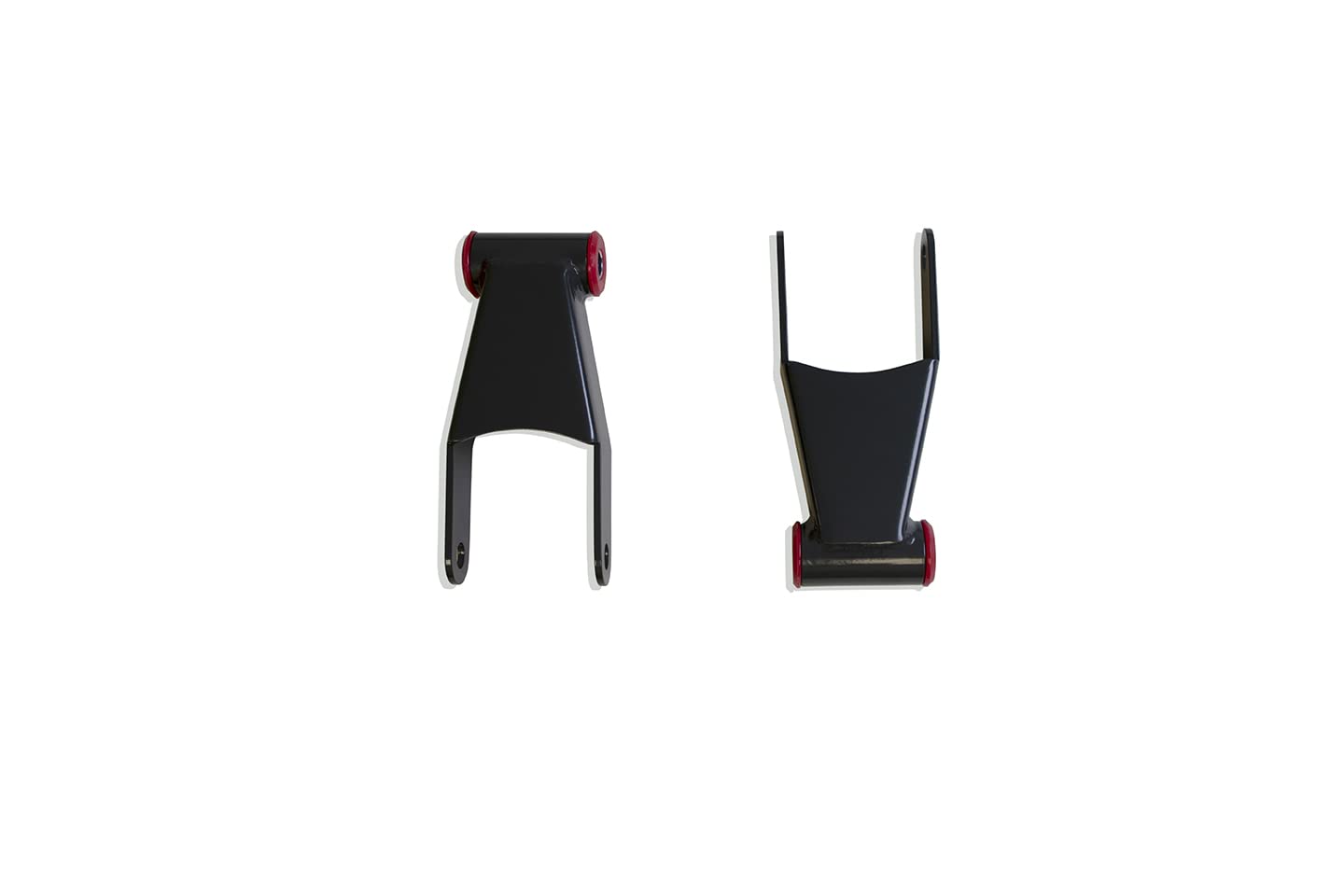 Leaf Spring Shackle Kit MaxTrac 411420 2 in. Lowering Rear Powder Coated Grey Incl. Greasable Bushings/Sleeves